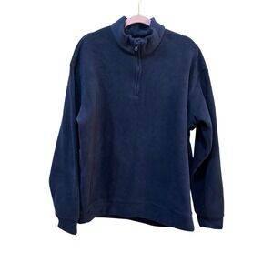 Thomas Dean Navy 1/4‎ Zip Fleece Thick Size XL